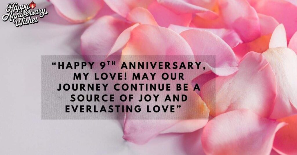 9th Wedding Anniversary Wishes for Husband