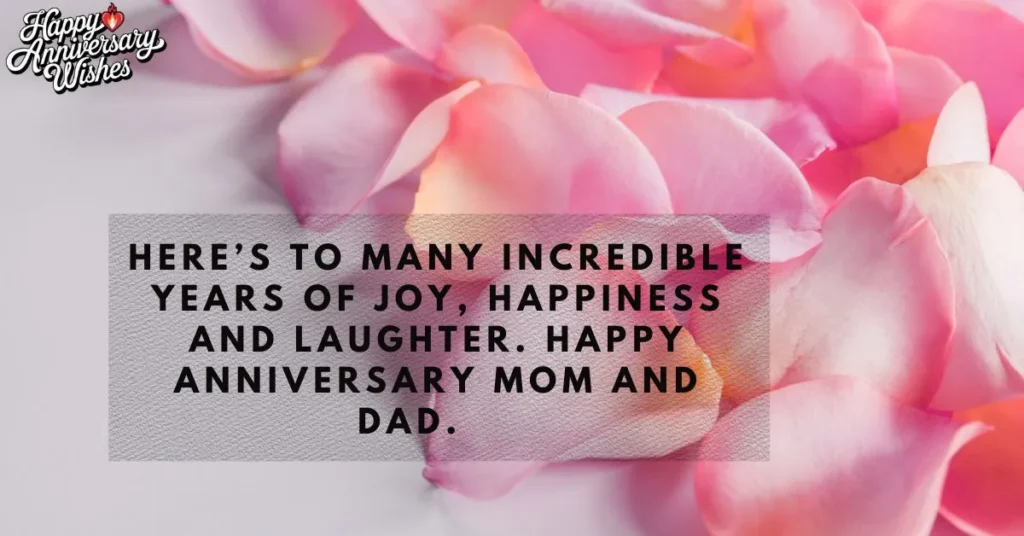 Anniversary Wishes for Mom and Dad
