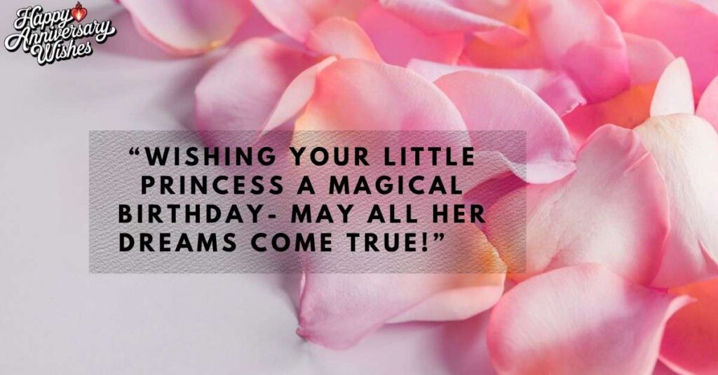 Heartfelt Birthday Notes for Your Little Princess