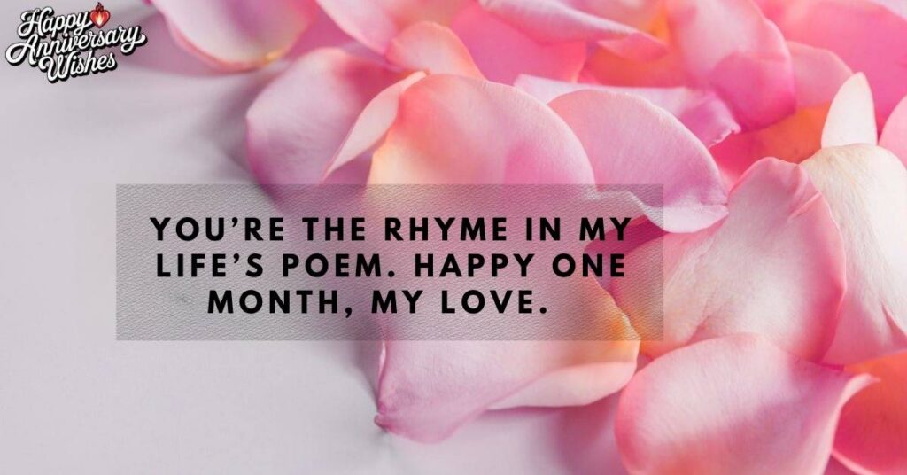 Romantic Reflections on Our First Month