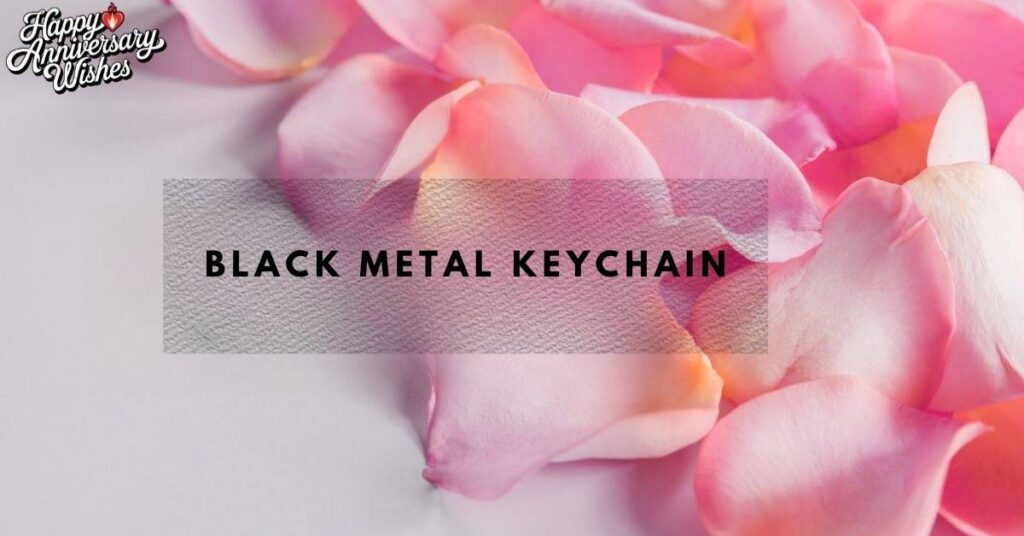 Black Metal Keychain